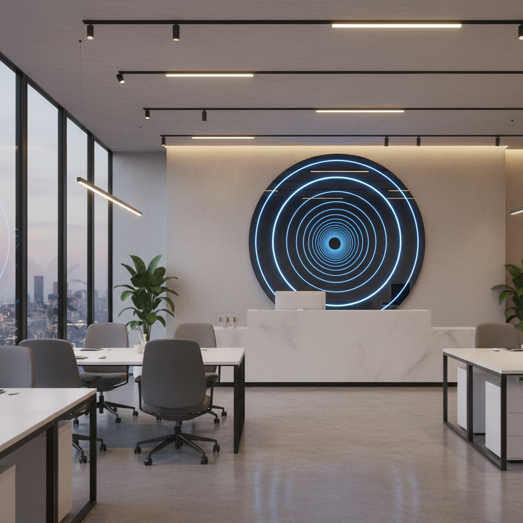 Espejo Infinito en Oficina