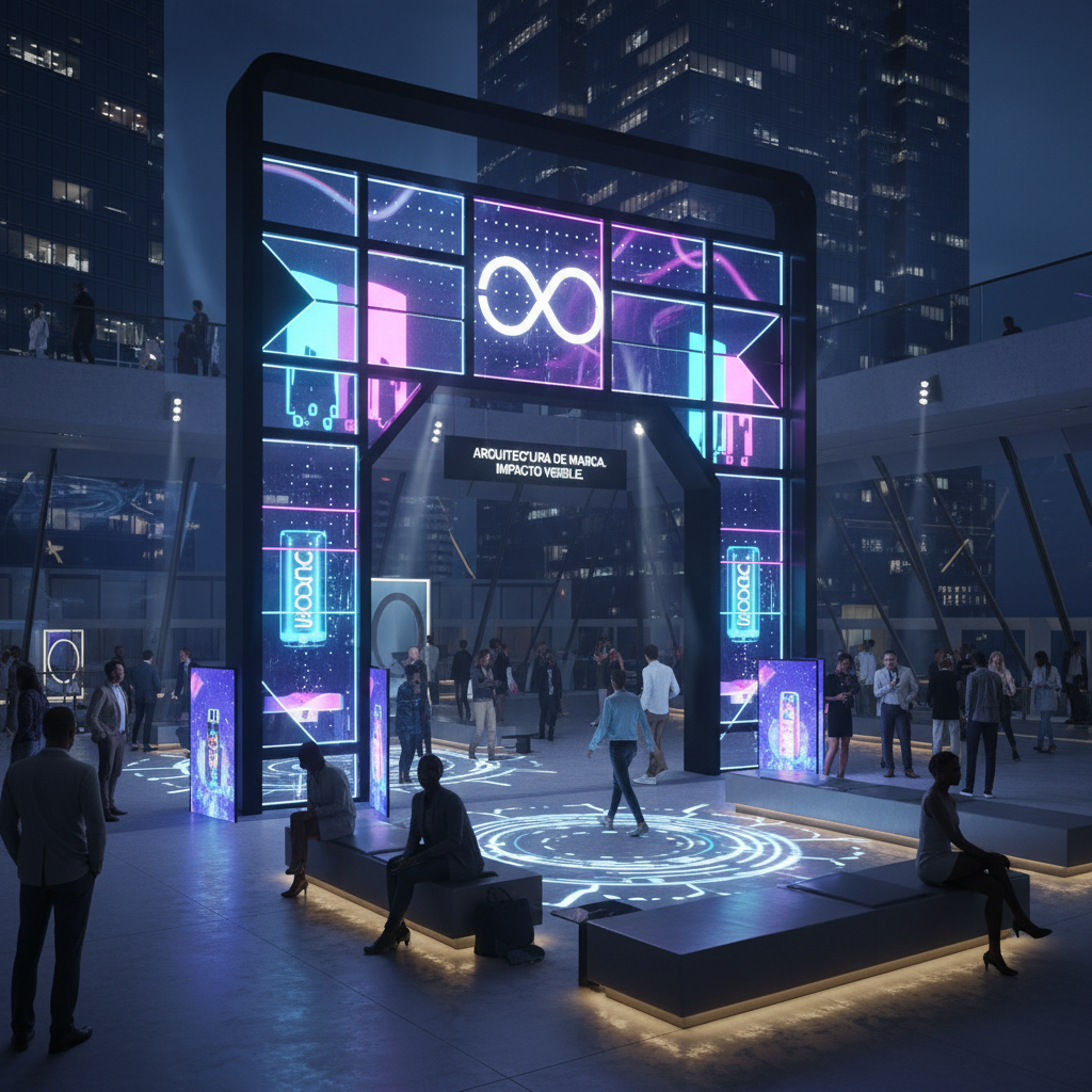 Arquitectura de marca y mobiliario promocional